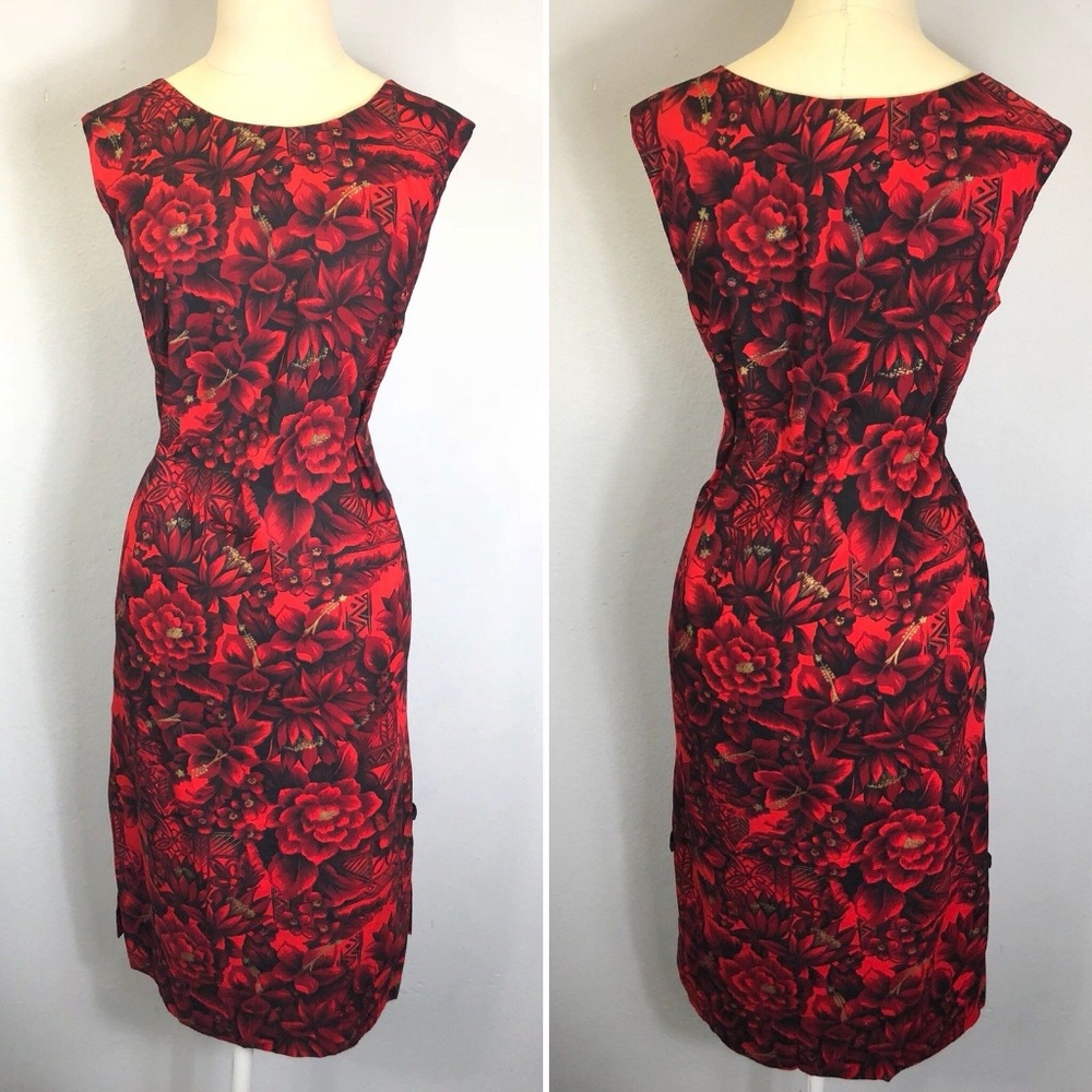 Vintage 60s Novelty Hawaii Tunic Dress Viva popart